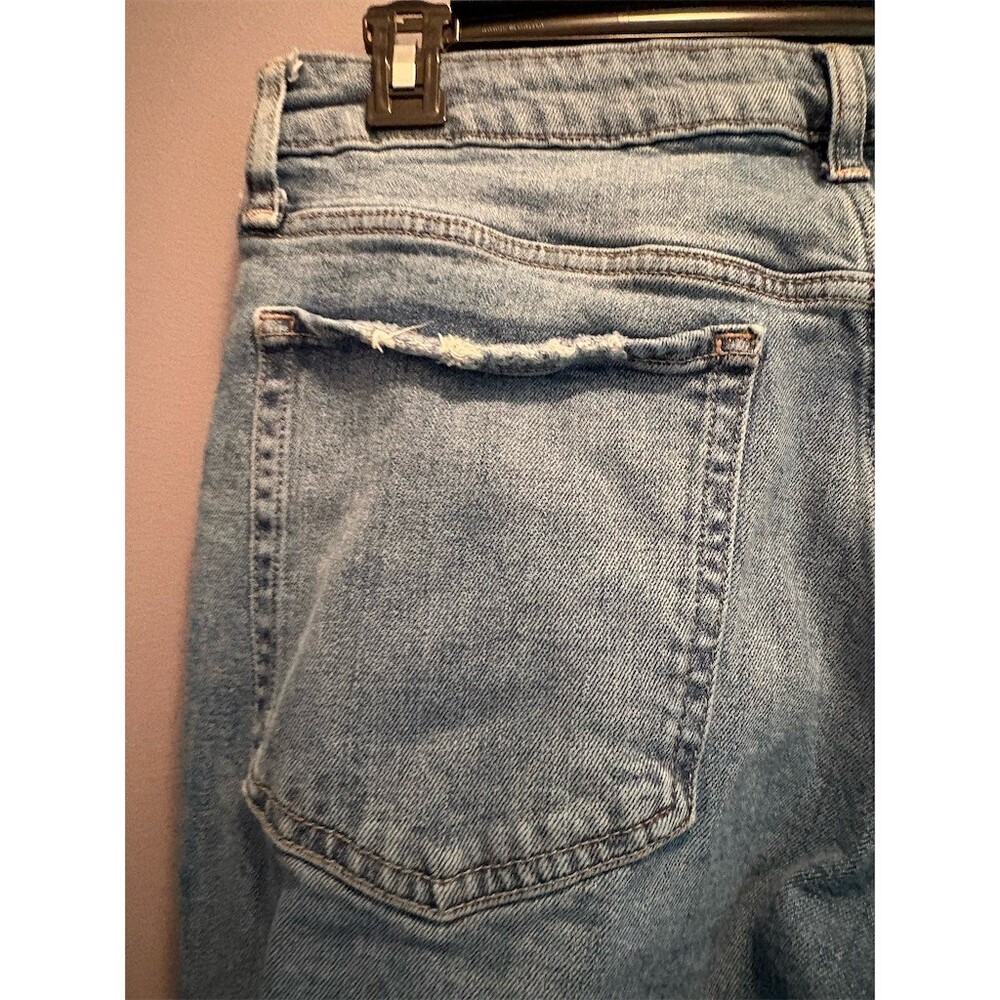 Old Navy OG Straight Jeans Womens Size 12 Light Wash Blue Hi-Rise - Picture 8 of 13